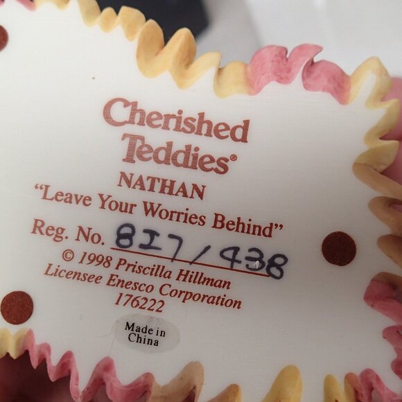 Cherished Teddies Nathan "Leave Your Worries Behind" - Picture 2 of 7